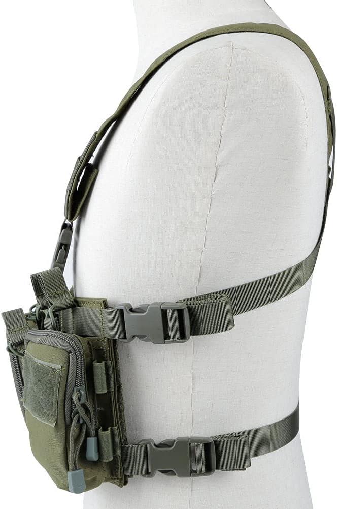 Tactical Vest -Tac Plate Carrier - with Mag Pouches - Military- Adjustable Tactical Vest -Tac Plate Carrier - with Mag Pouches - Military- Adjustable