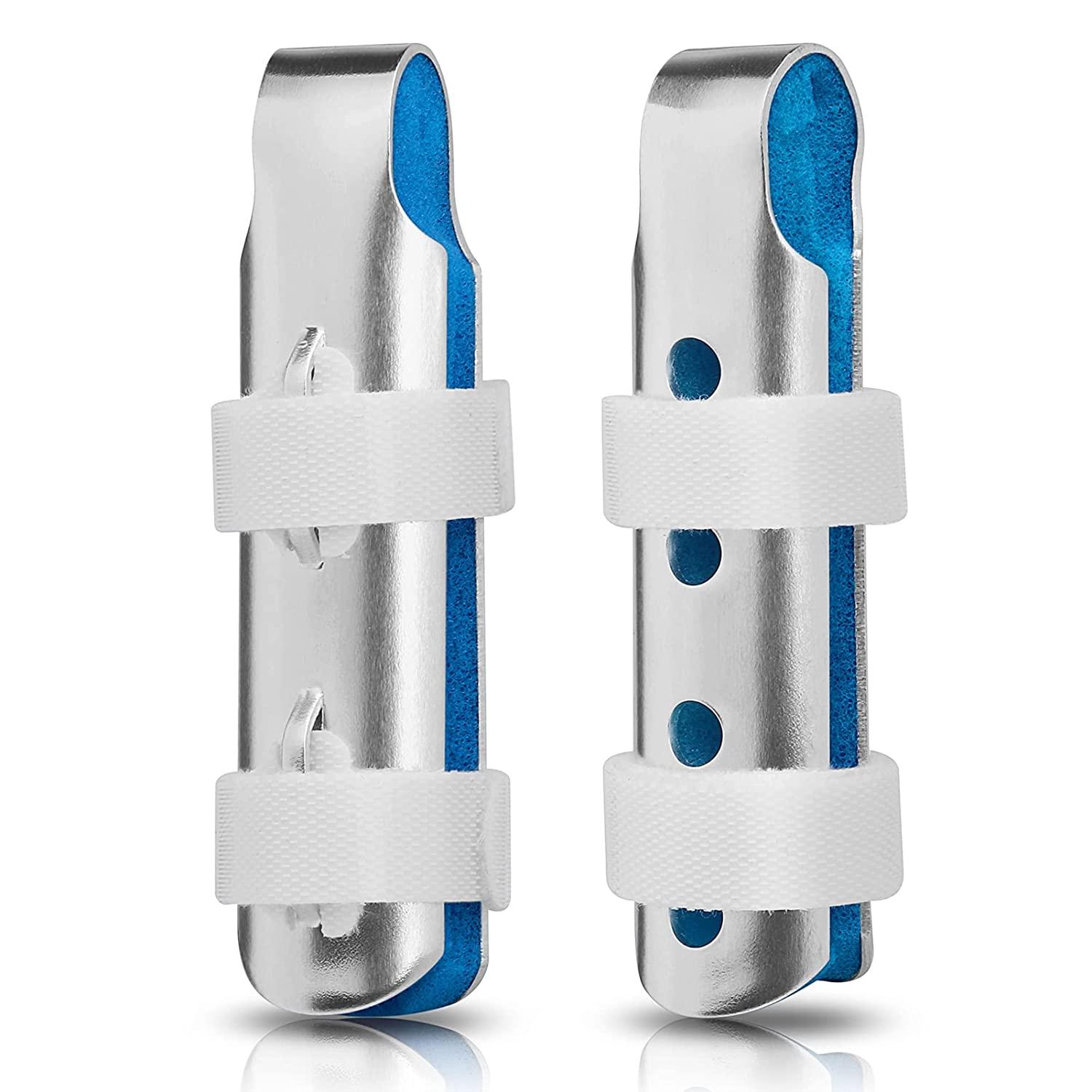 Finger Splint, 3Size Aluminum Finger Splints, Metal Finger Support for