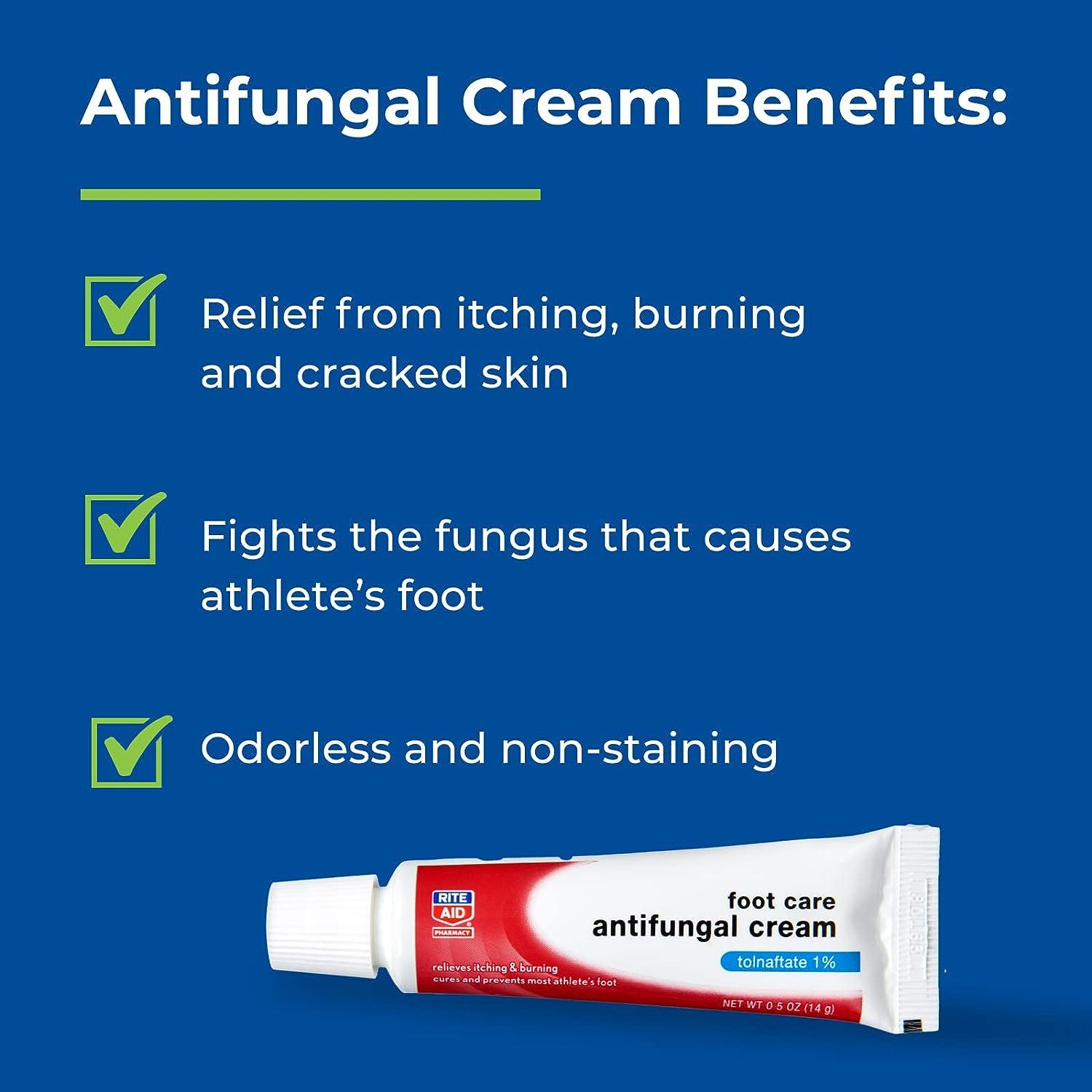 Rite Aid Athlete's Foot Cream Tolnaftate 0.5 oz Antifungal Cream