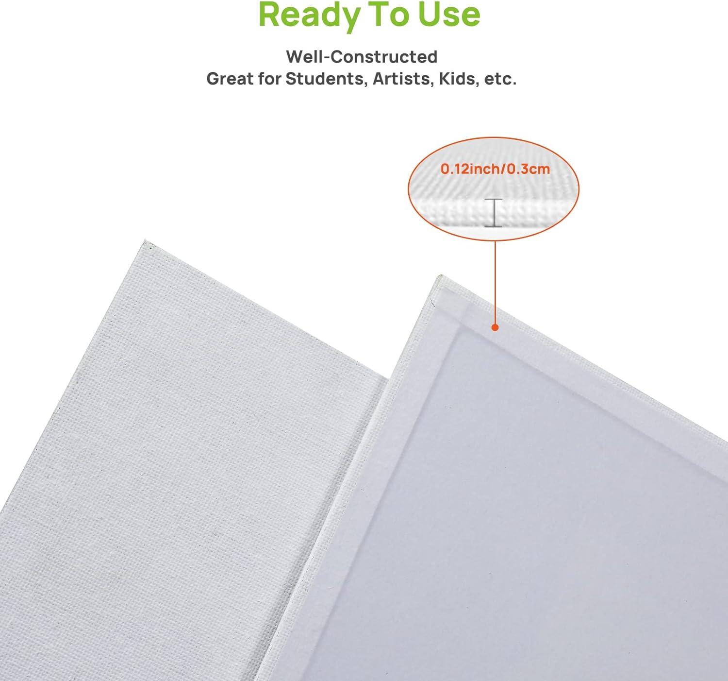 Simetufy 48 Pack 8 X 10 Inch Canvas Boards For Painting - View #3