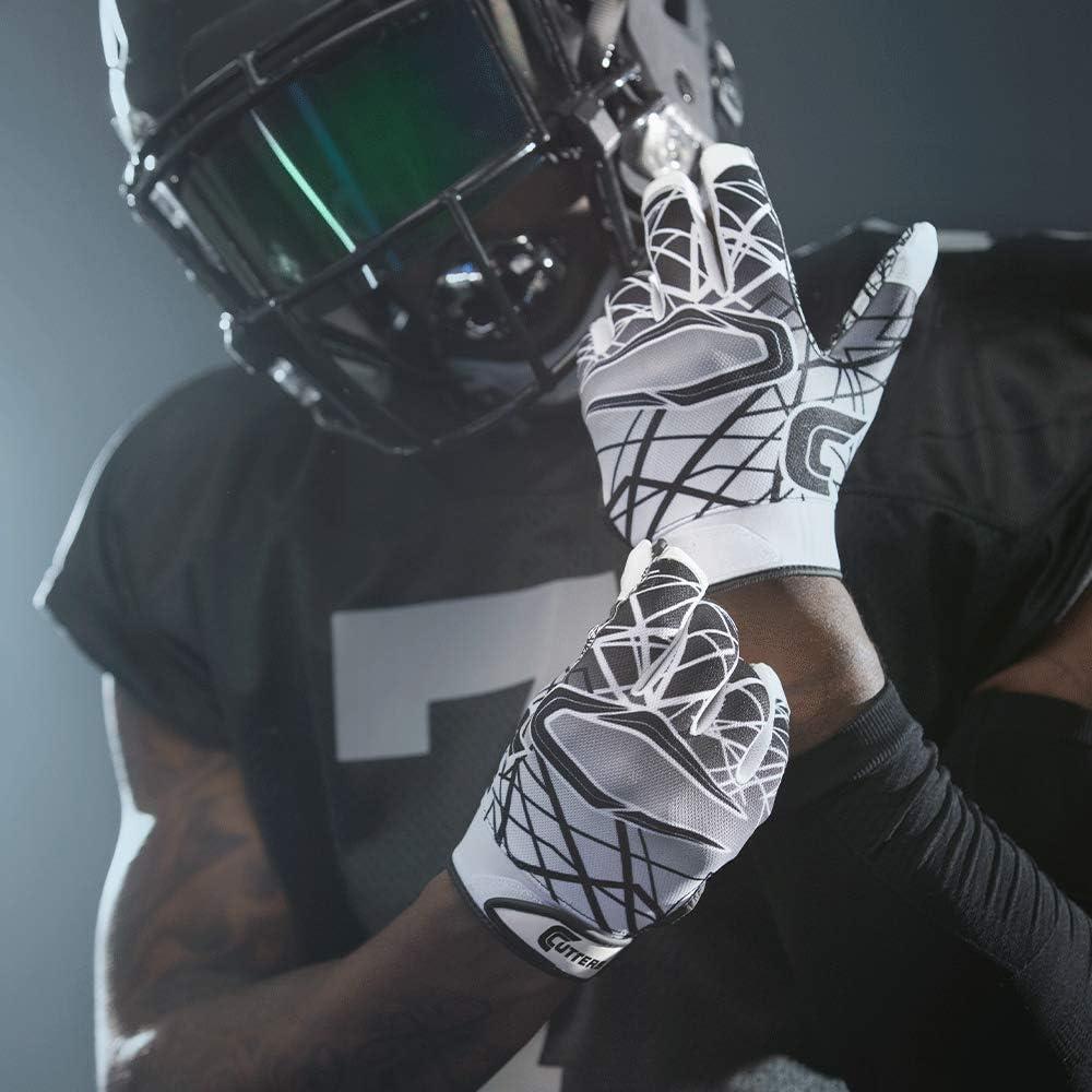 Cutters Guanti Da Calcio Game Day Receiver Con Grip In Silicone – Unisex, Antiscivolo, Per Adulti E Giovani - 3