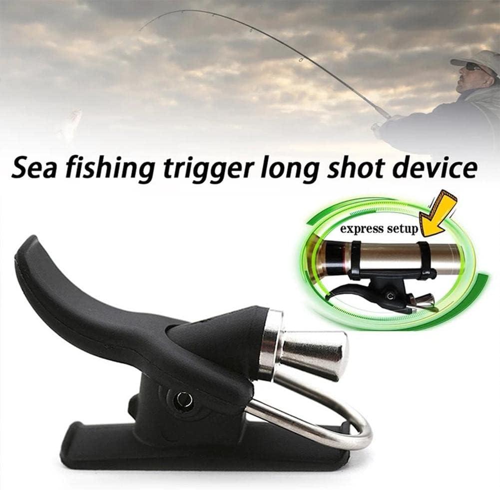 LIZHOUMIL 2 Pack Sea Fishing Casting Trigger, Casting Cannon Clip, Bionic  Finger, Thumb Button, Fixed Spool Casting Aid for Sea Shore Beach Fishing  Black