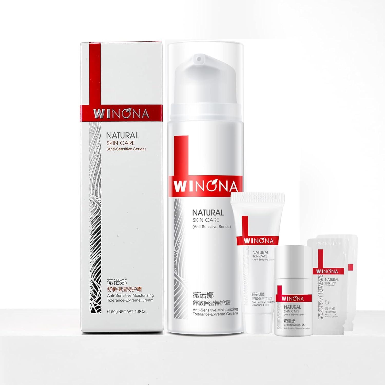 Winona Natural Skin Care Anti-Sensitive Facial Cream | 50g Soothing Moisturizer for Redness & Sensitivity - International Shipping Available | Buy Now with Express International Delivery | GoSupps.com