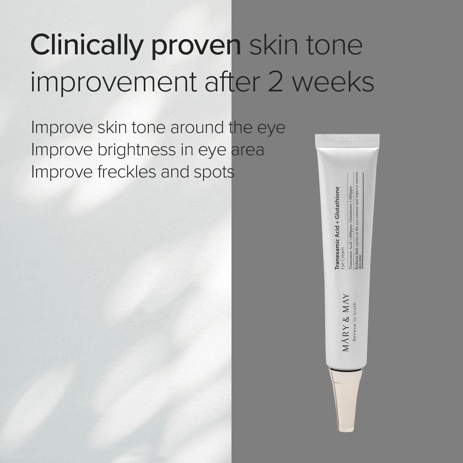 Mary&May Tranexamic Acid + Glutathione Eye Cream 30g | Buy Now with Express  International Delivery | GoSupps.com