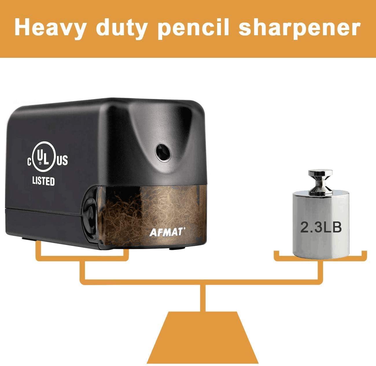 AFMAT Electric Pencil Sharpener for Colored Pencils + Fully Automatic  Hands-F 