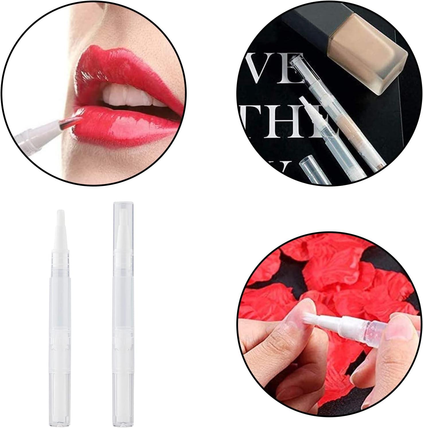 TANCUDER 10 PCS Tubes Vides 3 ML Transparent Twist Stylo Vide Avec