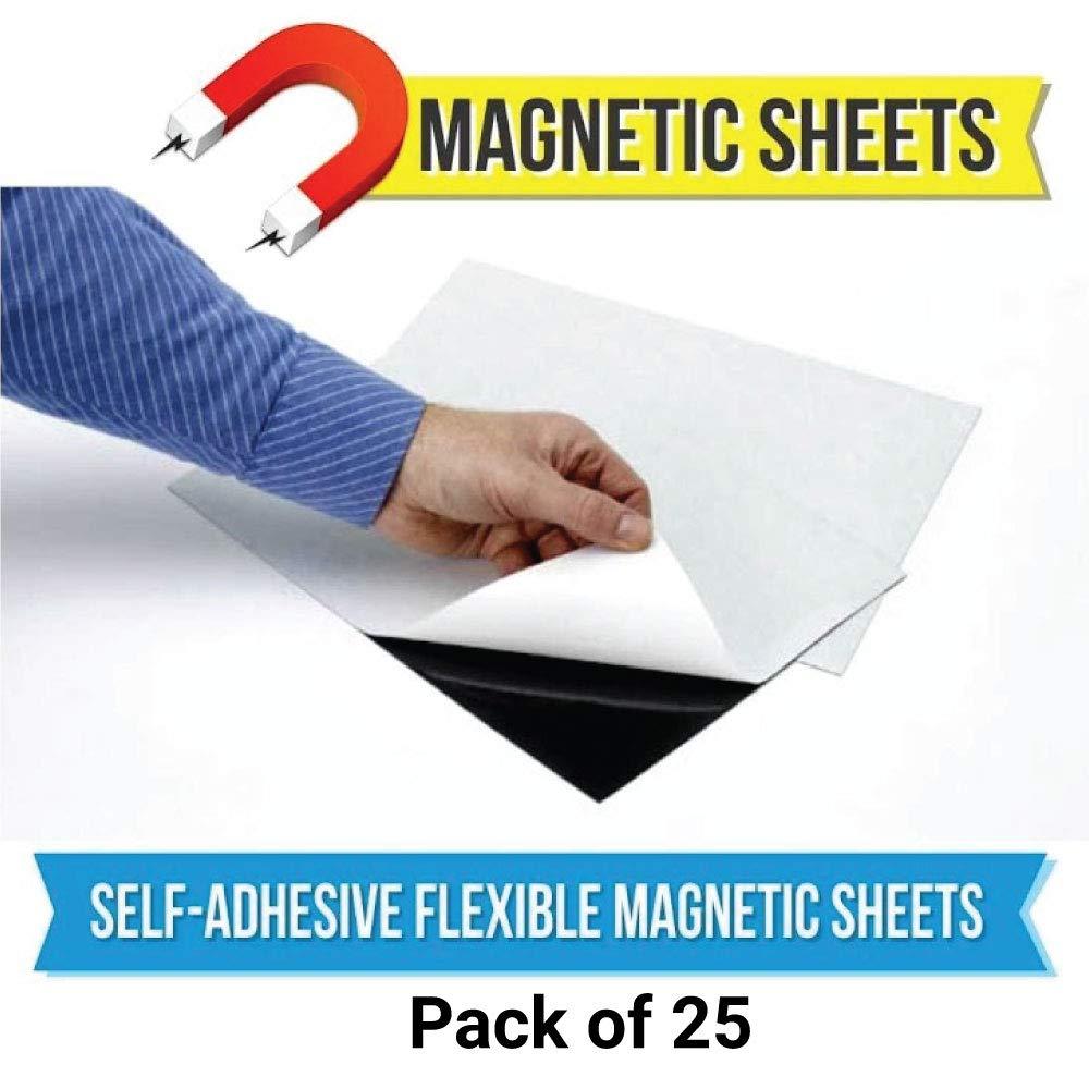 XFasten Magnetic Sheets 8x10 Inch 20mil (Set of 10) - Magnetic Adhesive  Sheets -Premium Peel and Stick Magnetic Sheets with Adhesive Backing