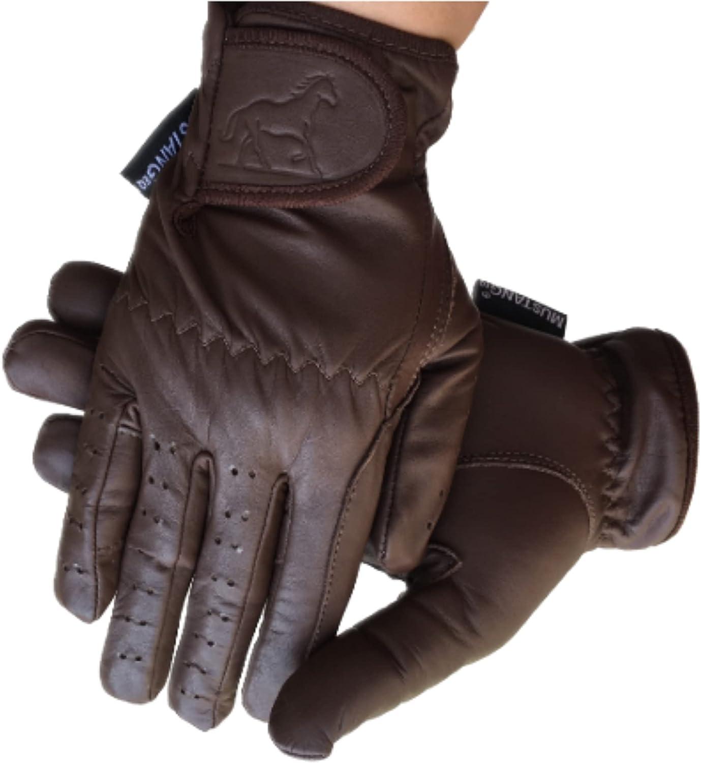 Women's Equestrian Gloves 100 Real Leather Horse Riding Gloves in