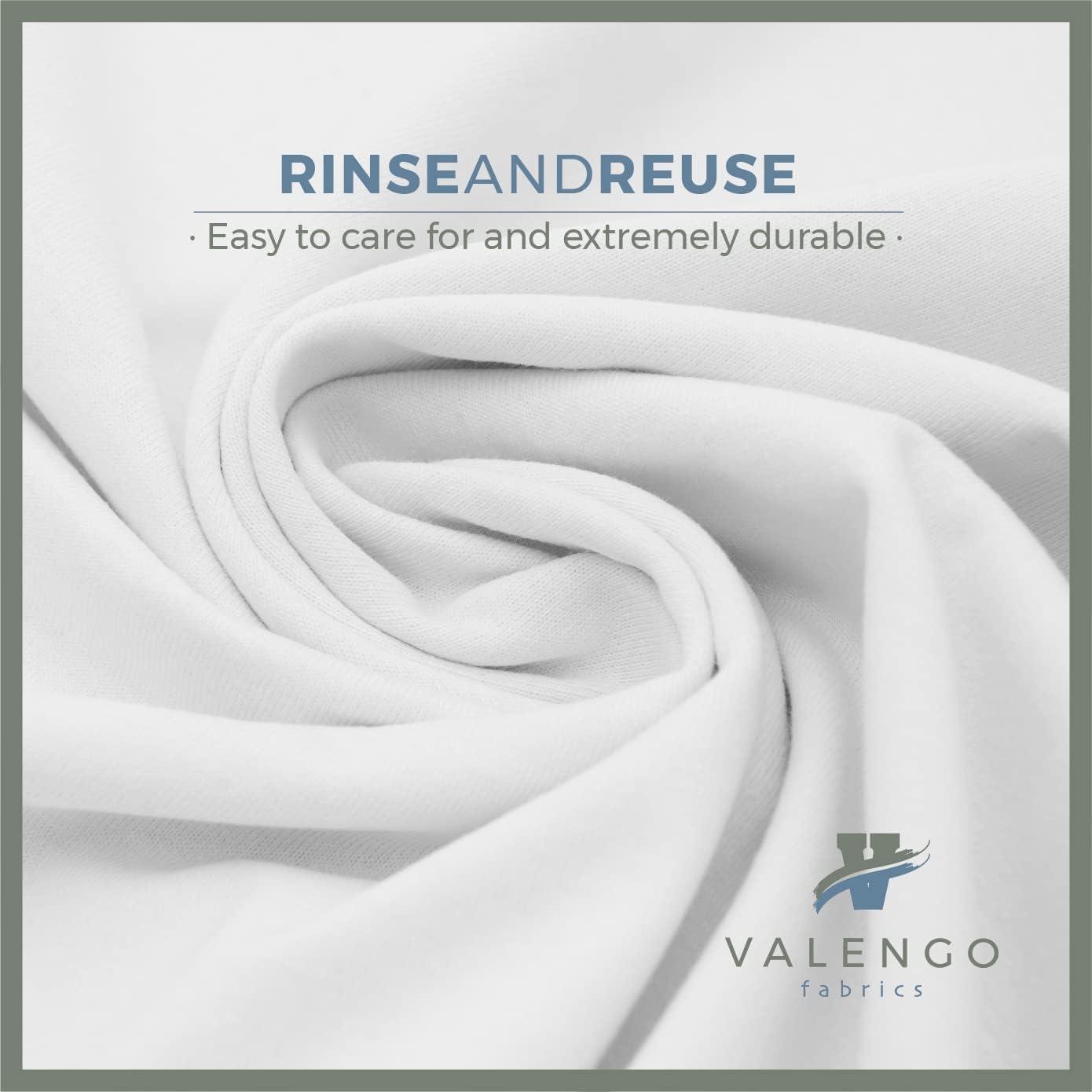 VALENGO 100 Cotton Lint Free Cleaning Rags Soft Tshirt Cloth for