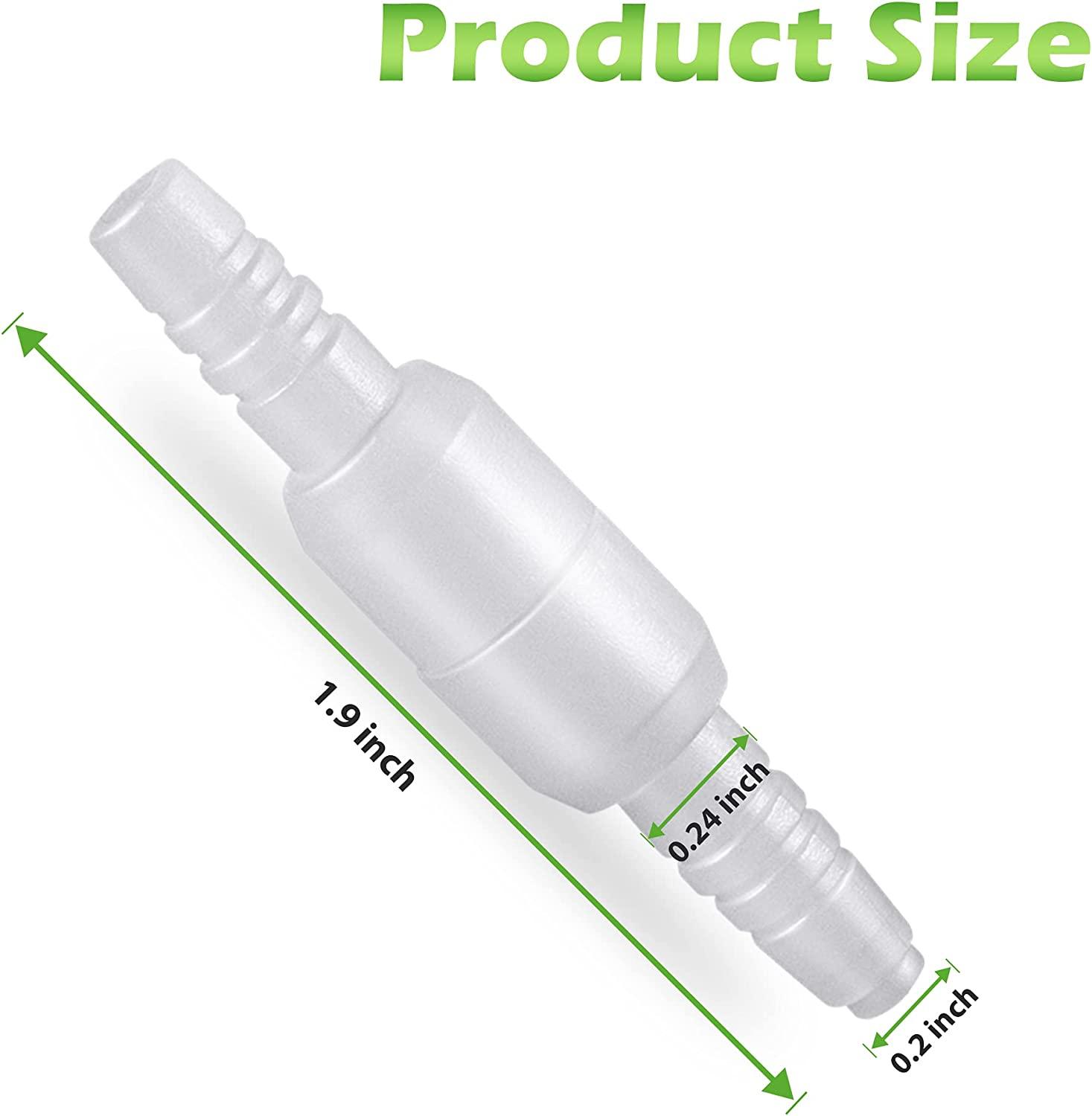 10 PCS Oxygen Tubing Swivel Connector Male to Male Cannula Connectors