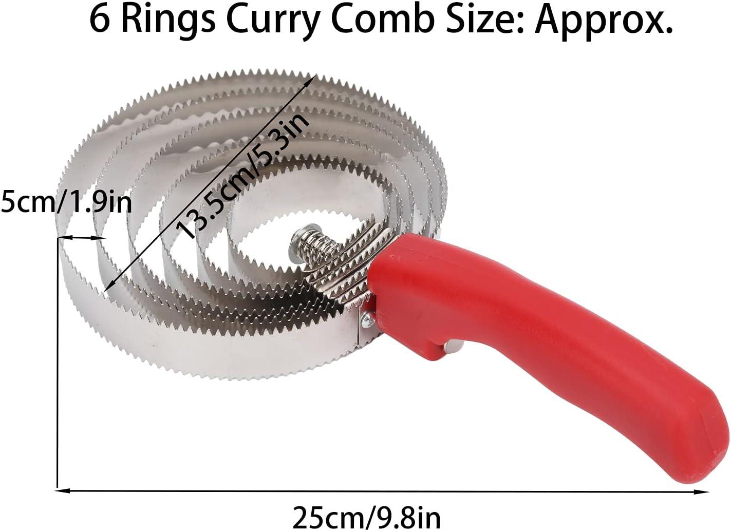 Horse Curry comb Stainless Steel Livestock Itching Brush Horse Shedding