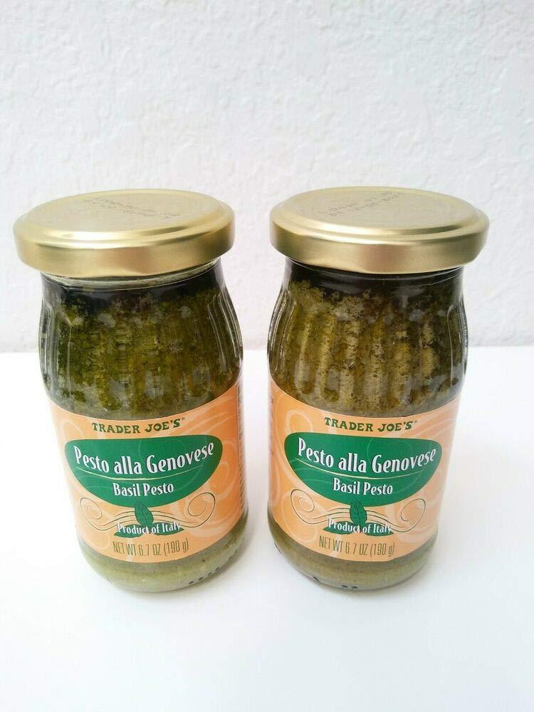 2 Bottles Trader Joes Pesto Alla Genovese Basil Pesto Sauce Fresh Stock