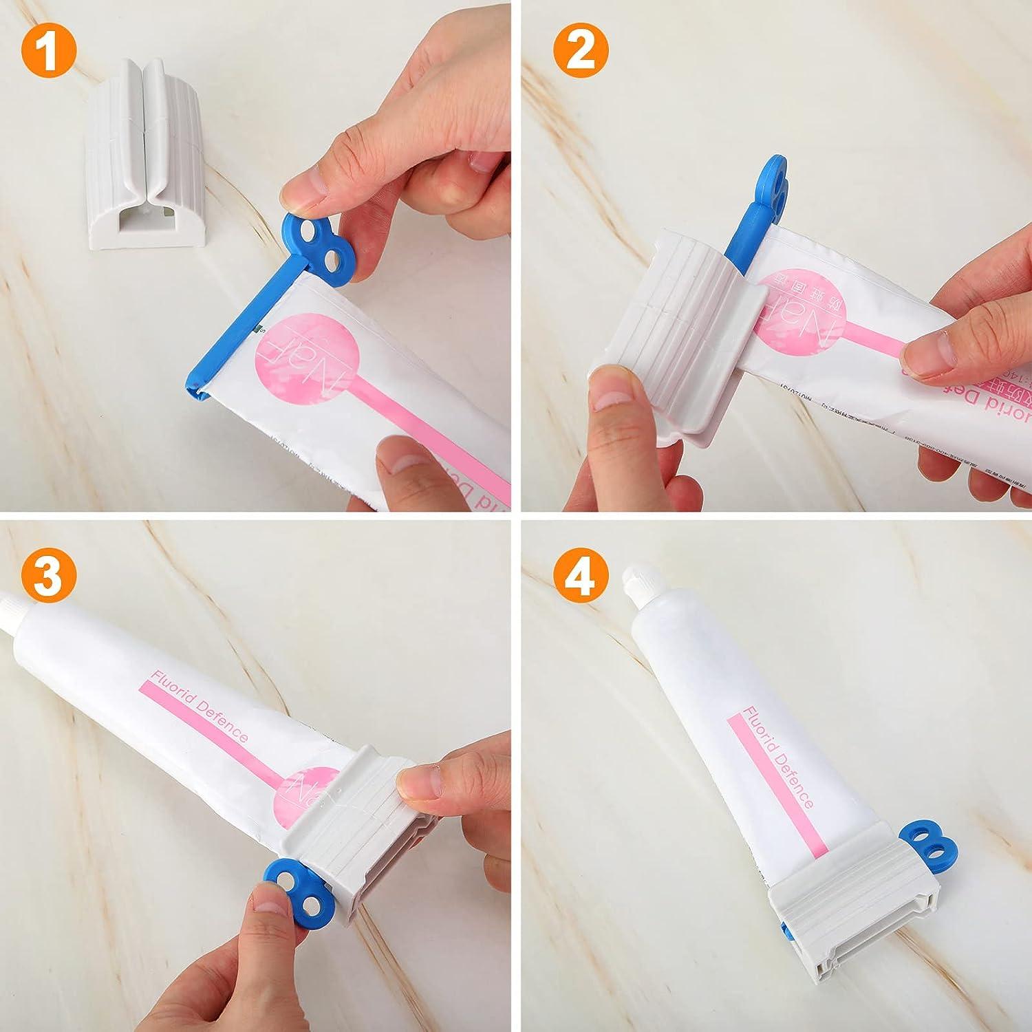 30 Pieces Rolling Tube Toothpaste Squeezer Toothpaste Seat Holder Stand