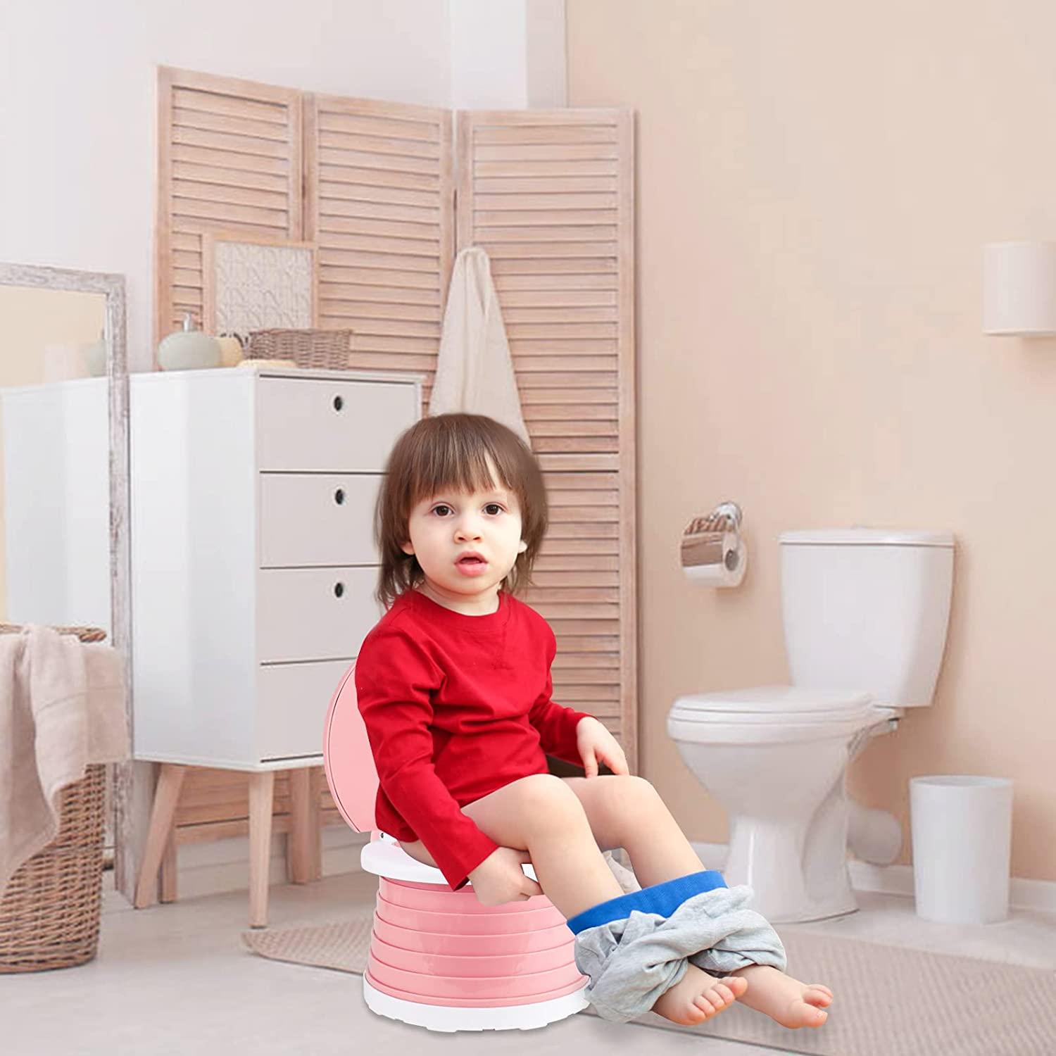 Portable Potty for Toddler Travel Foldable Toddler Potty Training Seat