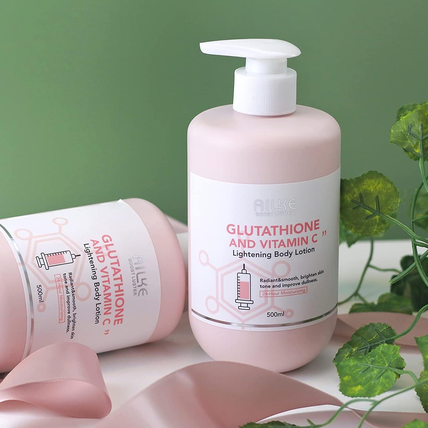 glutathione vitamin c body lotion Whitening & Black Spot Corrector | Glutathione Moisturizer for Hands & Legs  - 500ml | Quick Absorption Anti-Wrinkle Glowing Skin Tone | Buy Now with  Express International Delivery