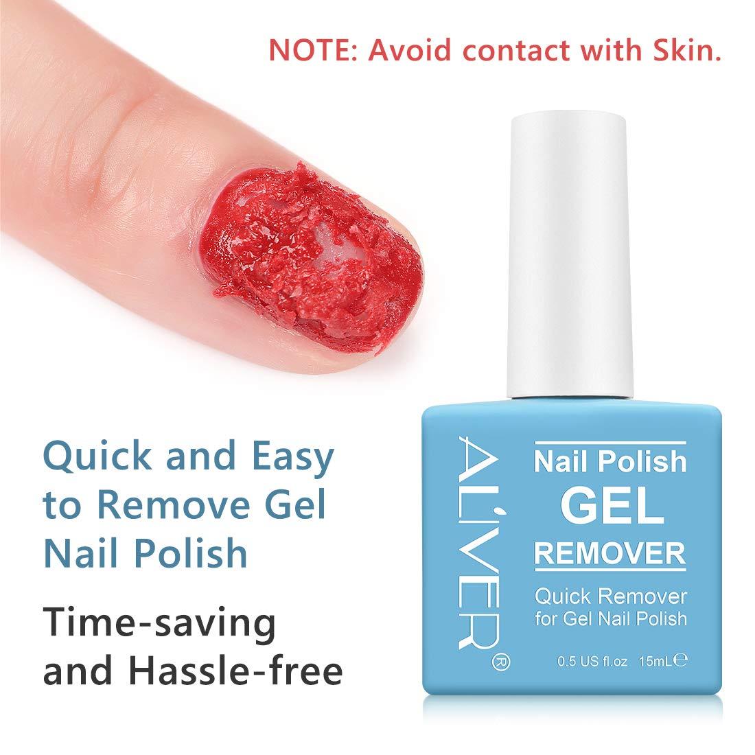Gel Nail Polish Remover, (2PACK)Gel Remover for Nails, Professional Gel  Polish Remover No Need for Foil, Soaking or Wrapping, Remove Gel Nail  Polish within 3-5 Minutes, Quick Remove Soak-off UV Gel Glitter