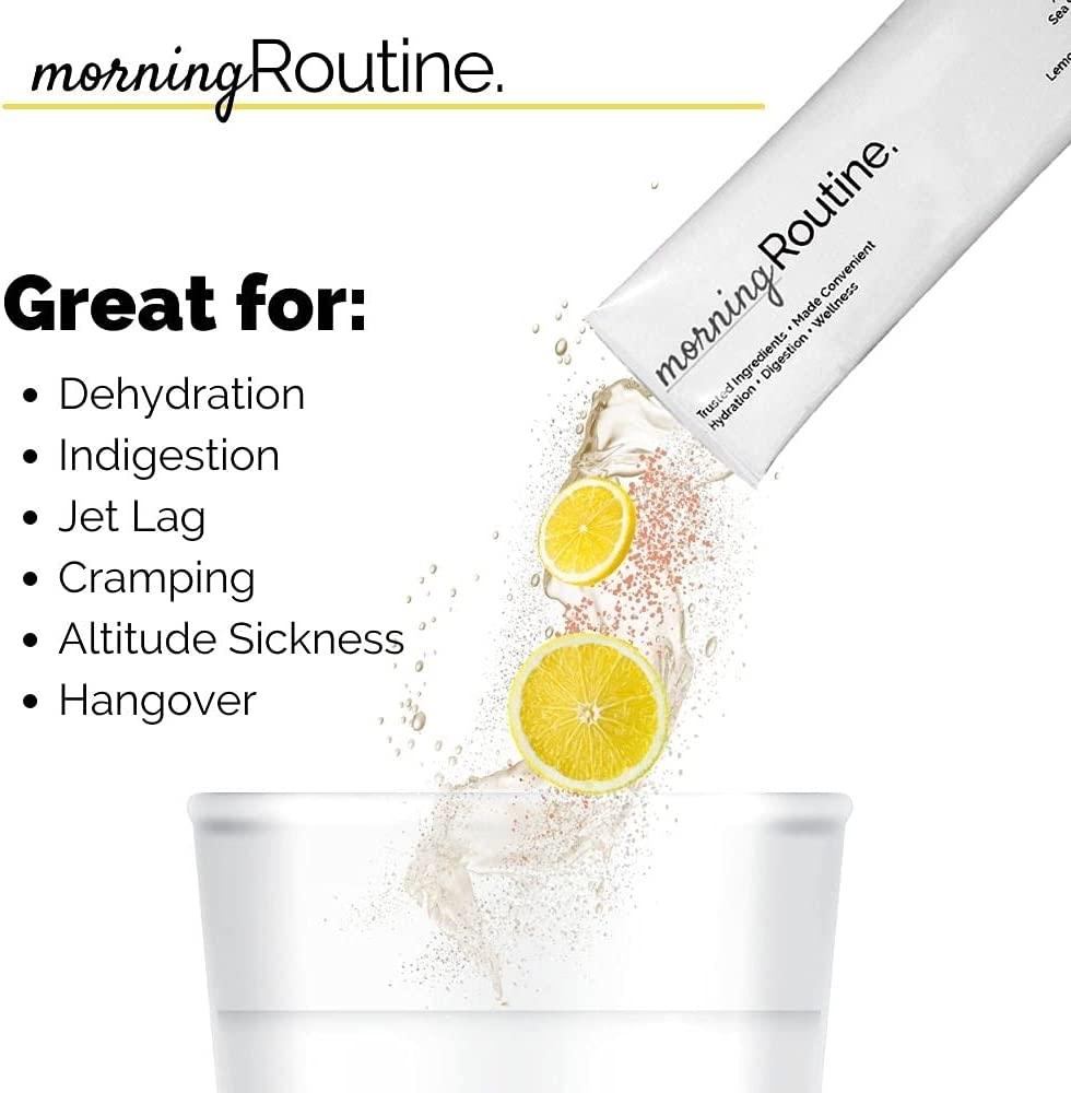 Morning Routine Daily Hydration Electrolyte Powder Packets with Apple