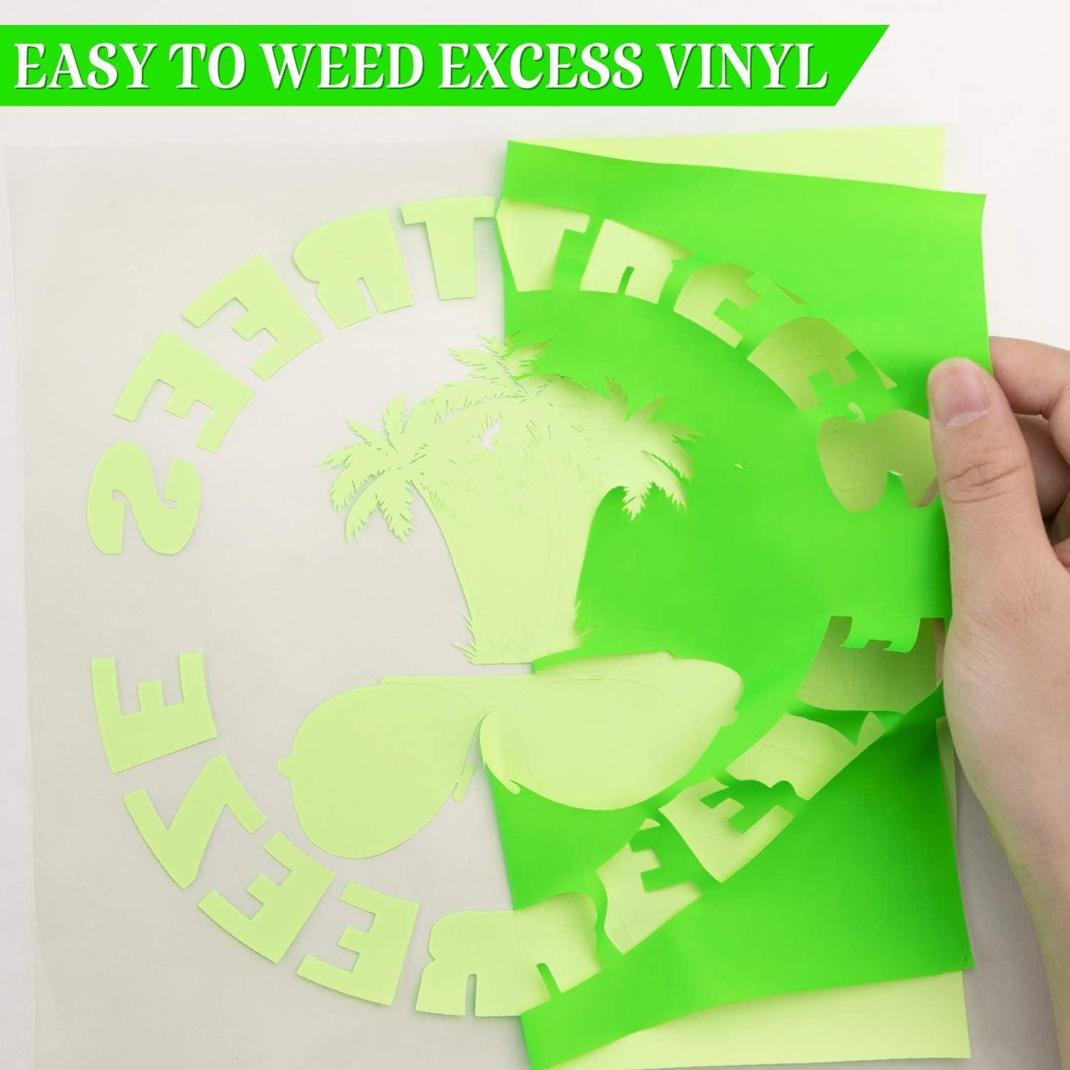 Teck Wrap Neon Green Heat Transfer Vinyl Iron-On HTV Roll 0.8 X 5 Feet Roll
