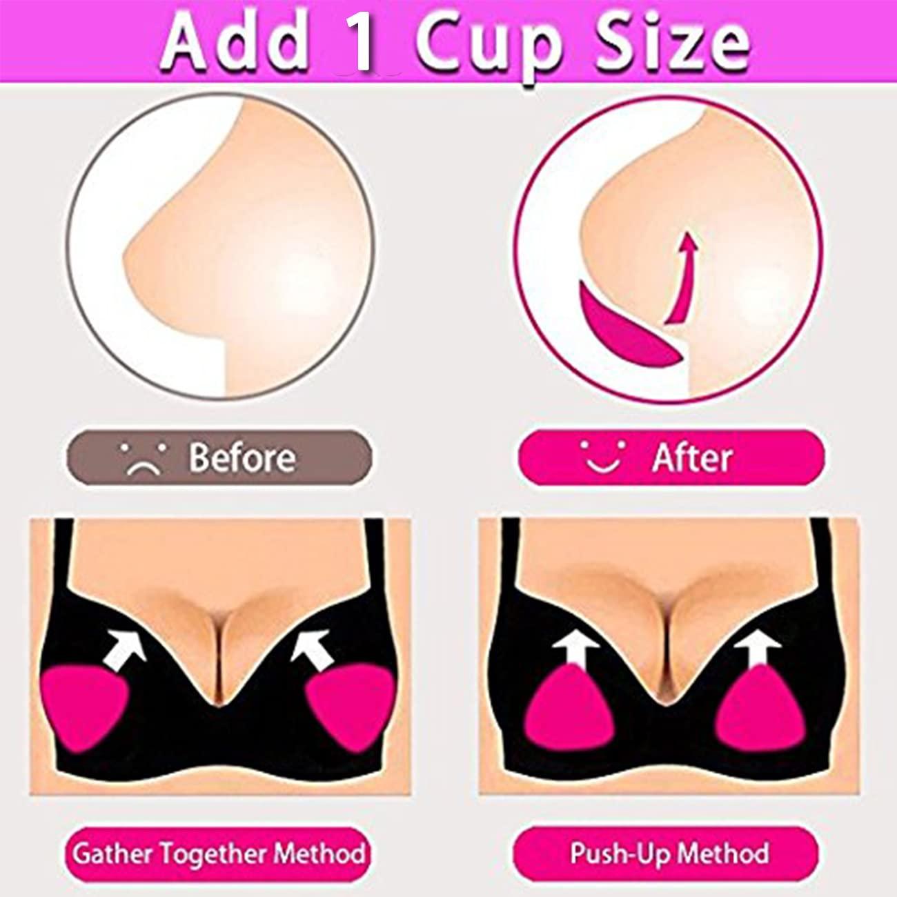 Silicone Breast Inserts - Waterproof Enhancer Clear Gel Push Up