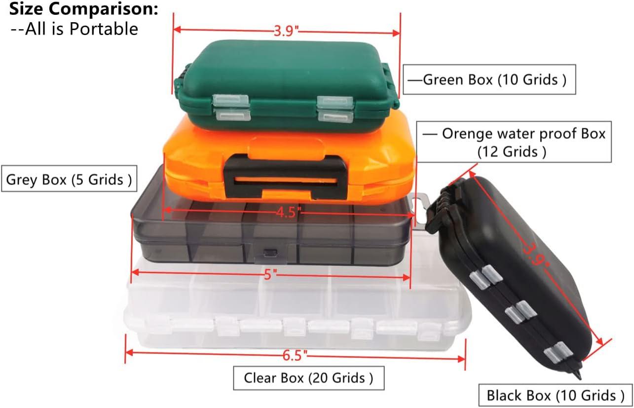 2x Small Hard Fishing Tackle Box - 10 Compartment Portable Case for Hooks, Lures, Baits - Black | Buy Now with Express International Delivery | GoSupps.com 2x Small Hard Fishing Tackle Box - 10 Compartment Portable Case for Hooks, Lures, Baits - Black | Buy Now with Express International Delivery | GoSupps.com