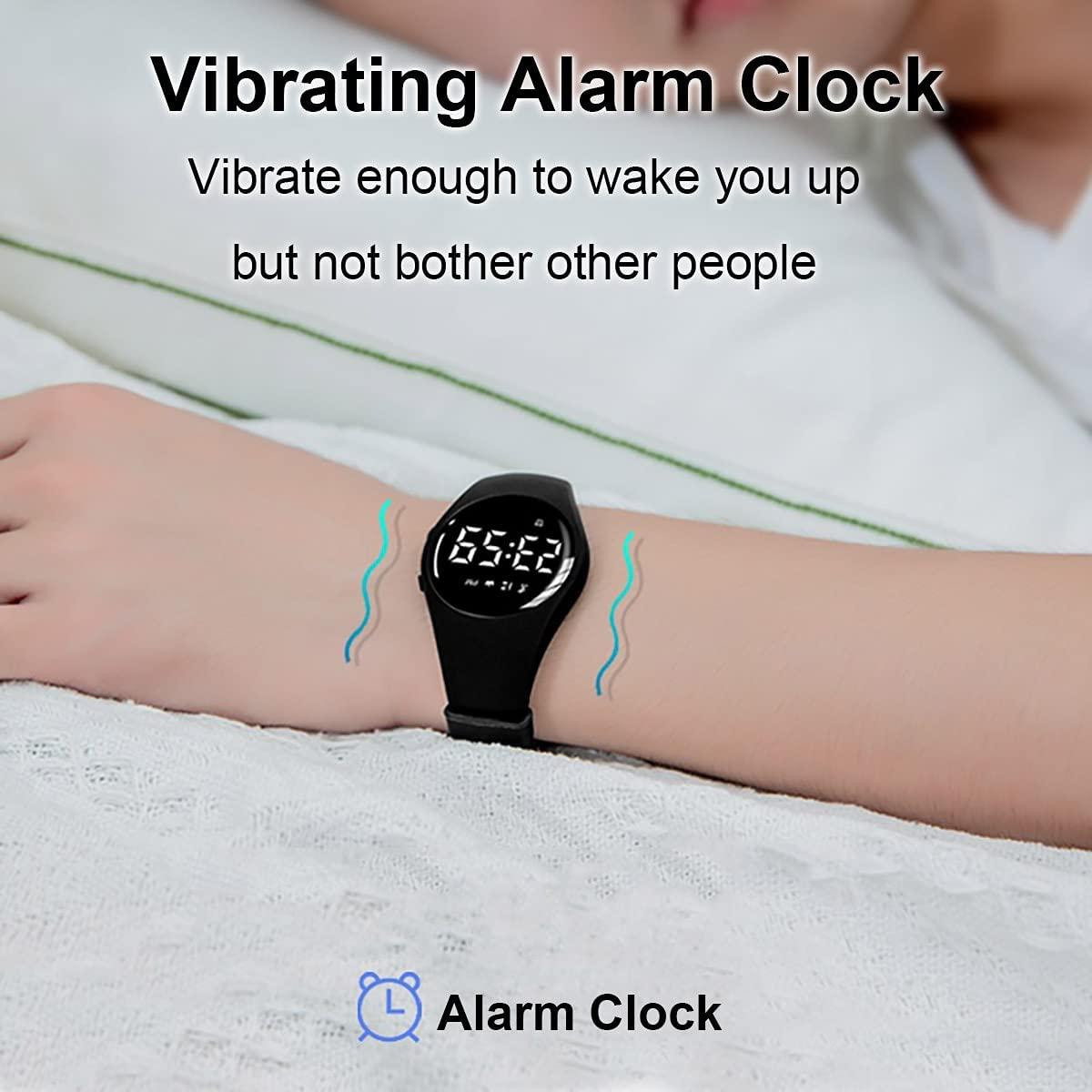 HUYVMAY Fitness Tracker Pedometer Watch No App No Phone Required, USB Charge 1 Hour for 20 Days