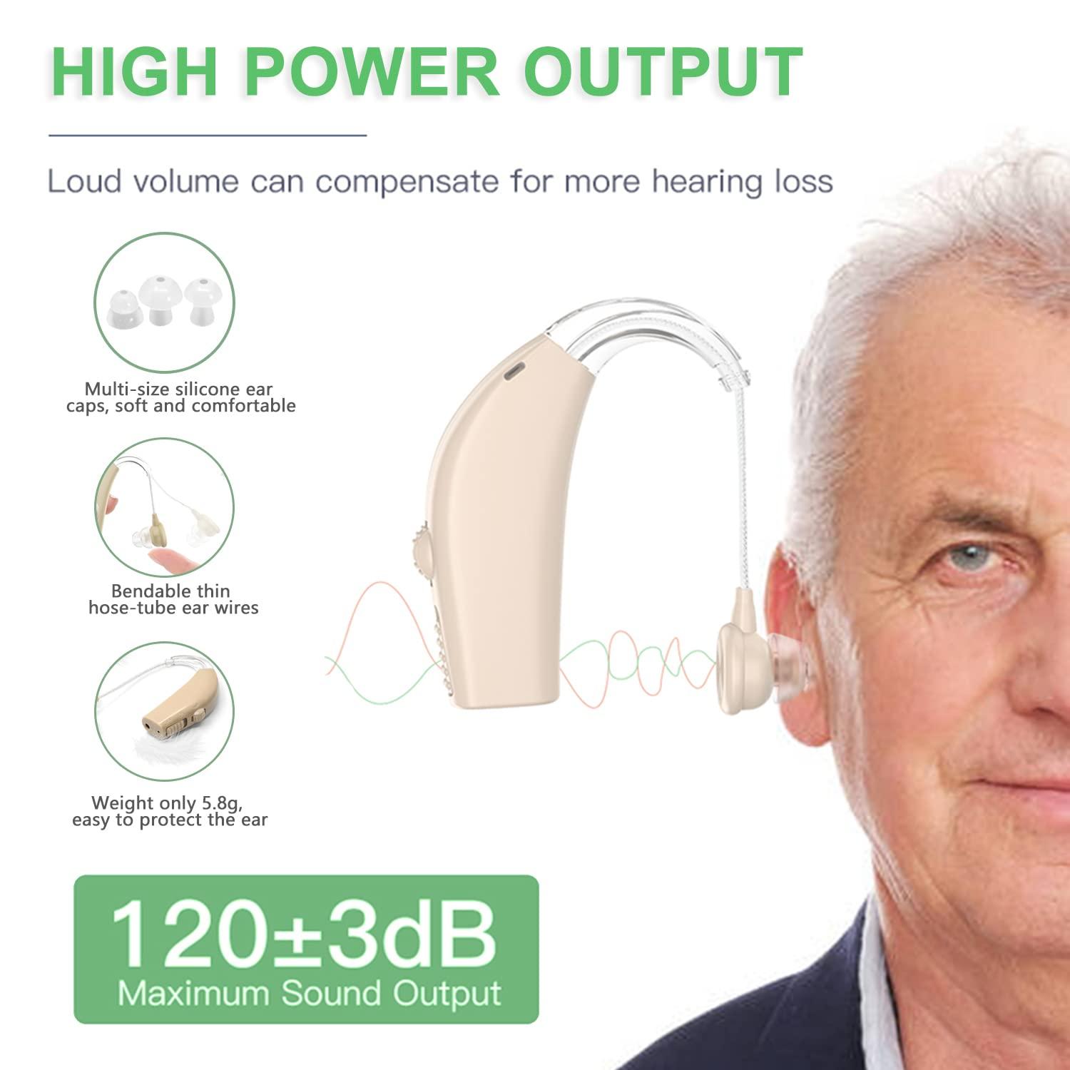 Hearing Aids for Senior, Rechargeable Hearing Aids with Noise