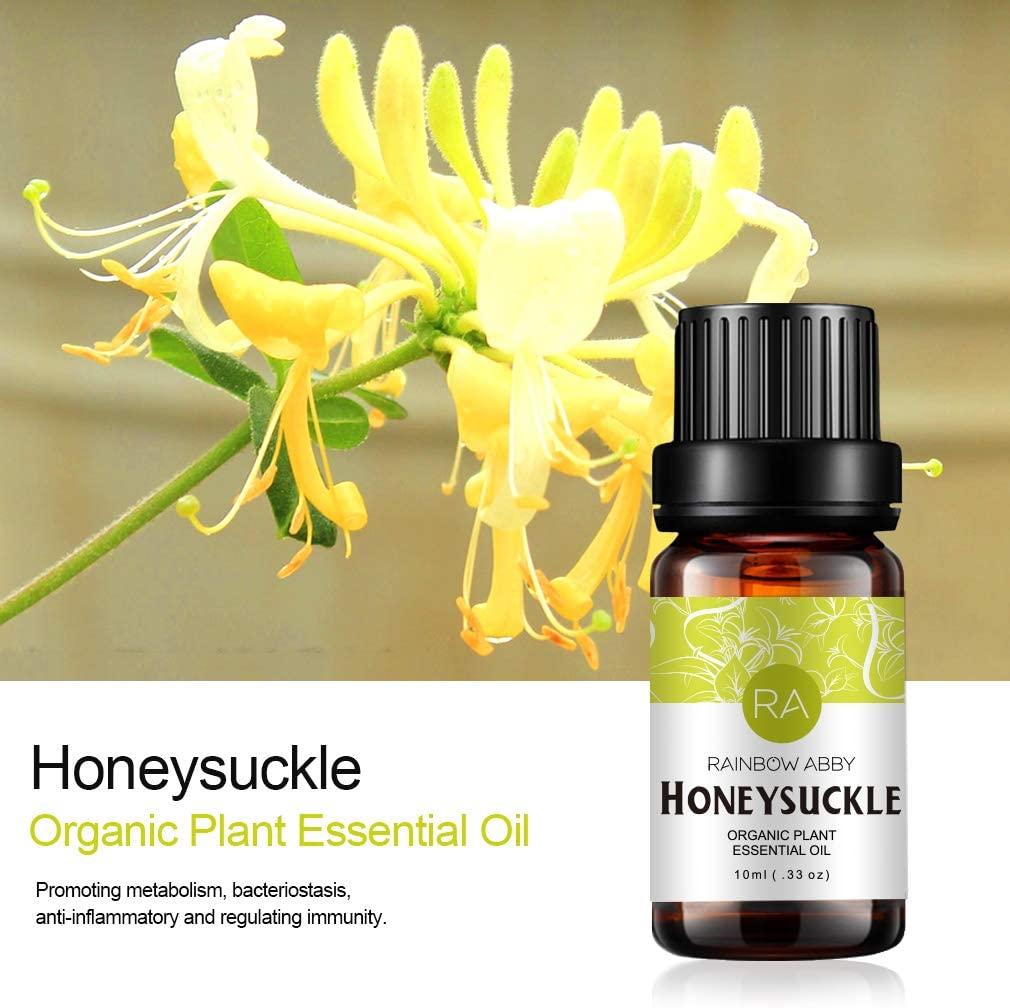 2-Pack Honeysuckle Essential Oil 100% Pure Oganic Plant Natrual Flower Essential  Oil for Diffuser Message Skin Care Sleep - 10ML