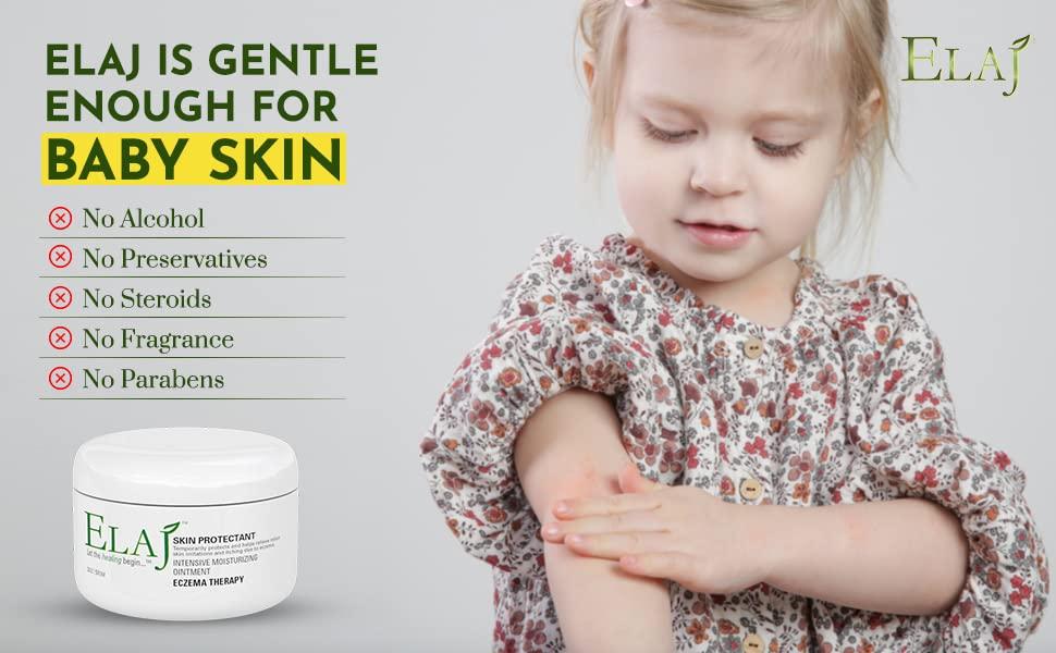 ELAJ All Natural Eczema Skin Care Moisturizing Lotion Cream Helps