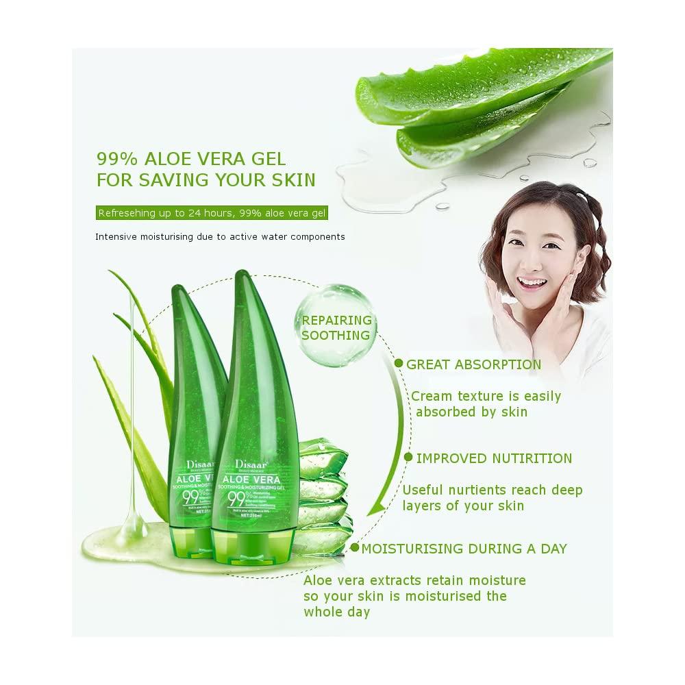 DISAAR BEAUTY Aloe Vera Gel 99 Soothing and Moisturizing Gel Oil