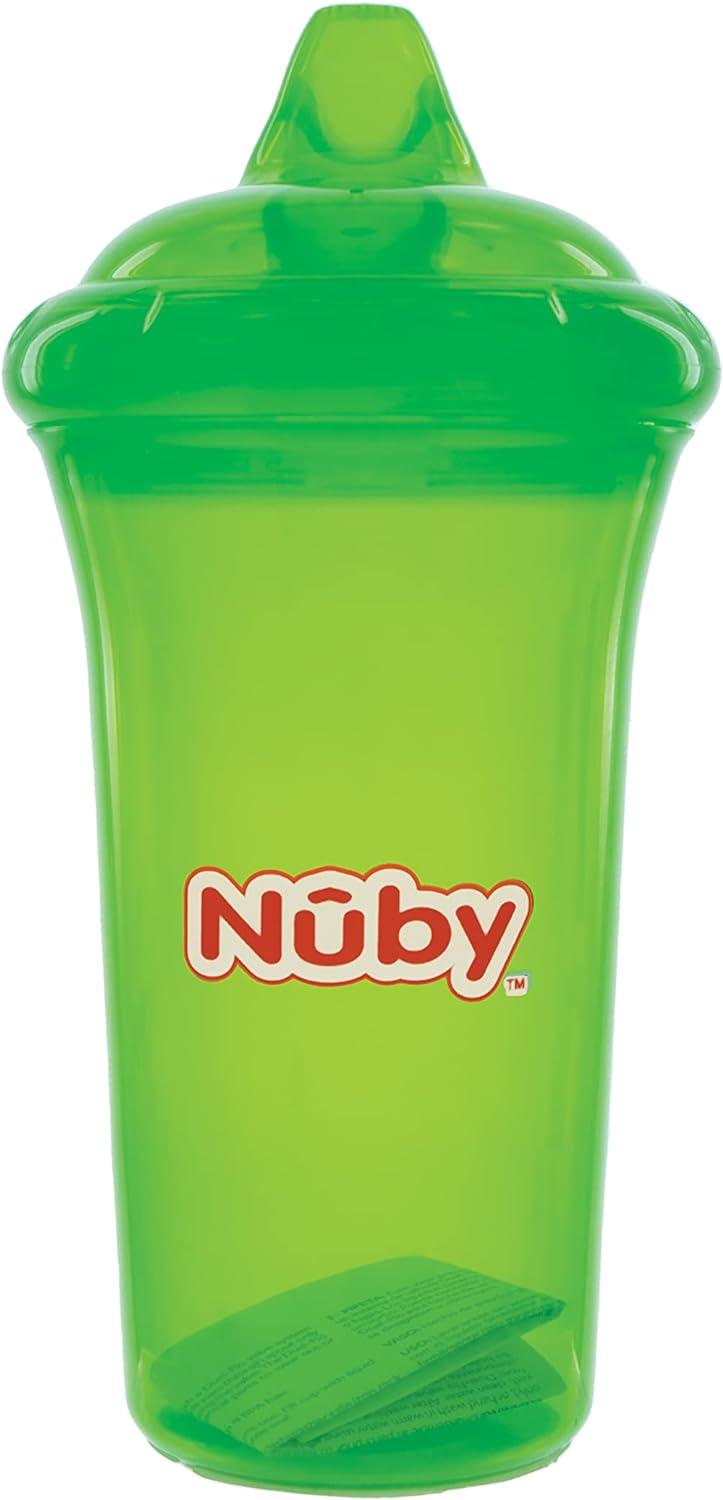Nuby No-Spill Sippy Cup for Baby and Toddler 9oz Dual-Flo Valve