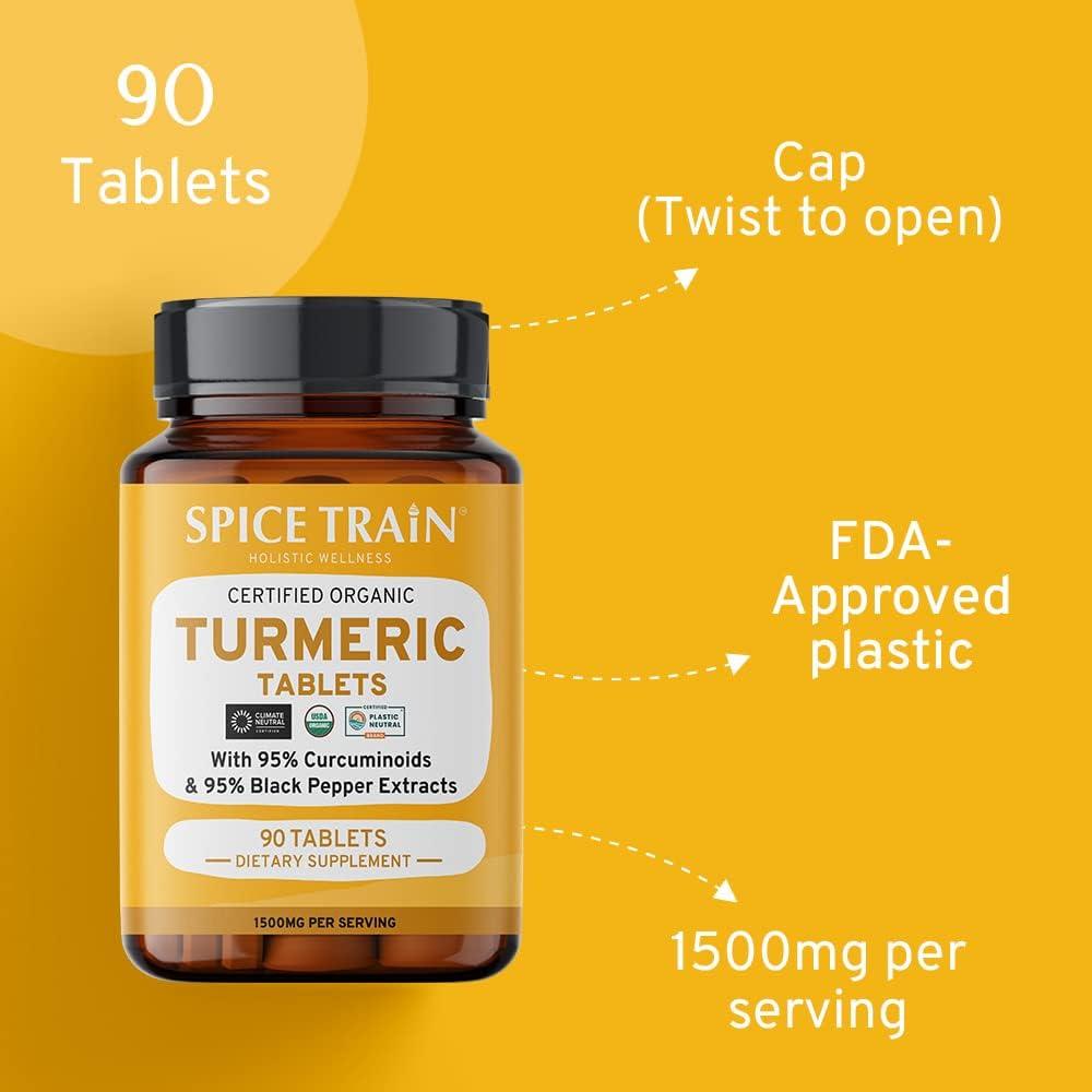 Turmeric Tablets 5000mg With Black Pepper | 95 Nutrivino - View #10