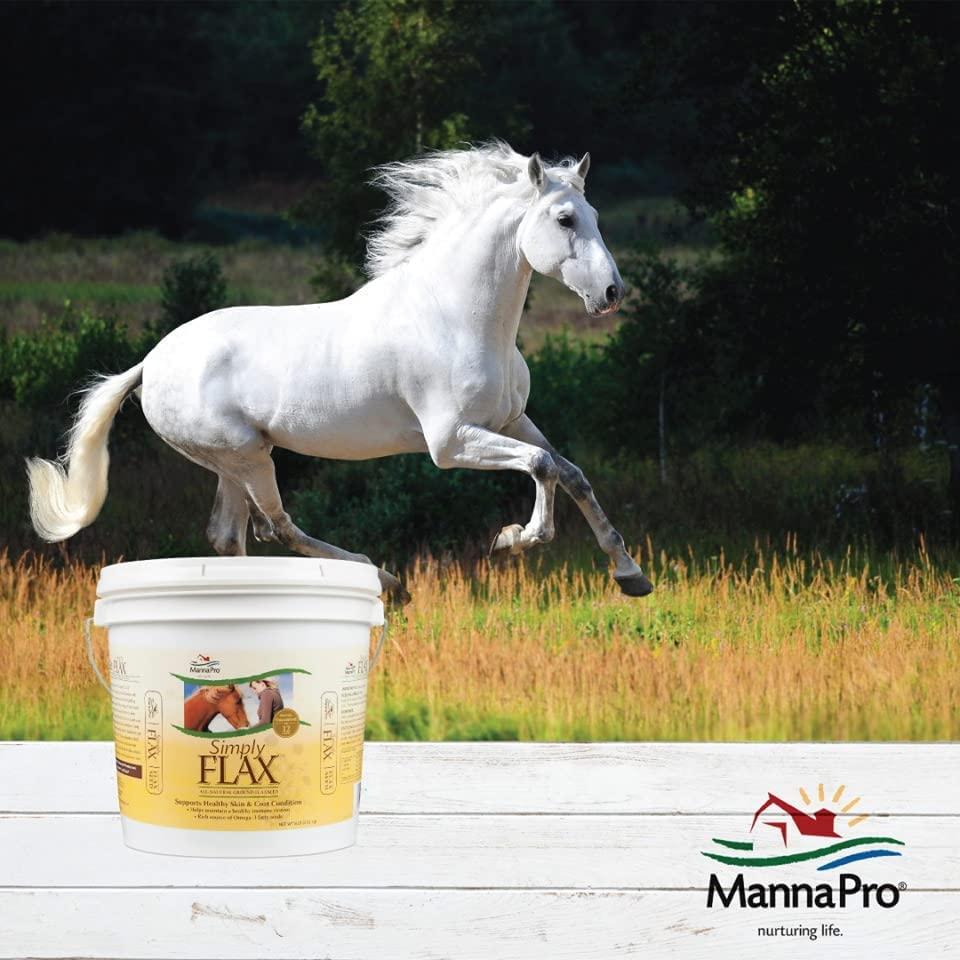 Manna Pro Simply Flax for Horses Omega3 Fatty Acids from Flaxseed 8 Pounds