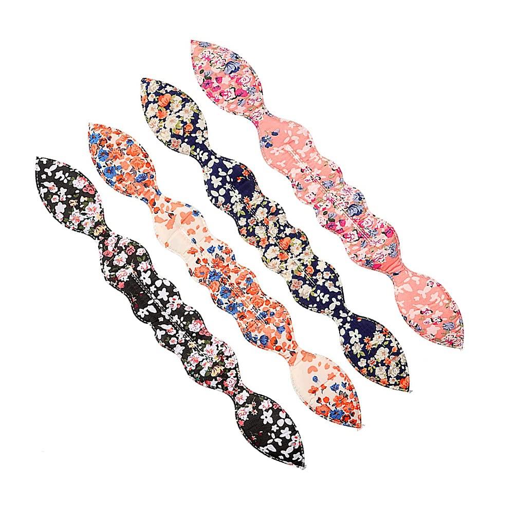 Hair Bun Maker, 4pcs Deft Bun Magic Rabbit Ear Sponge Foam Donut Carlin