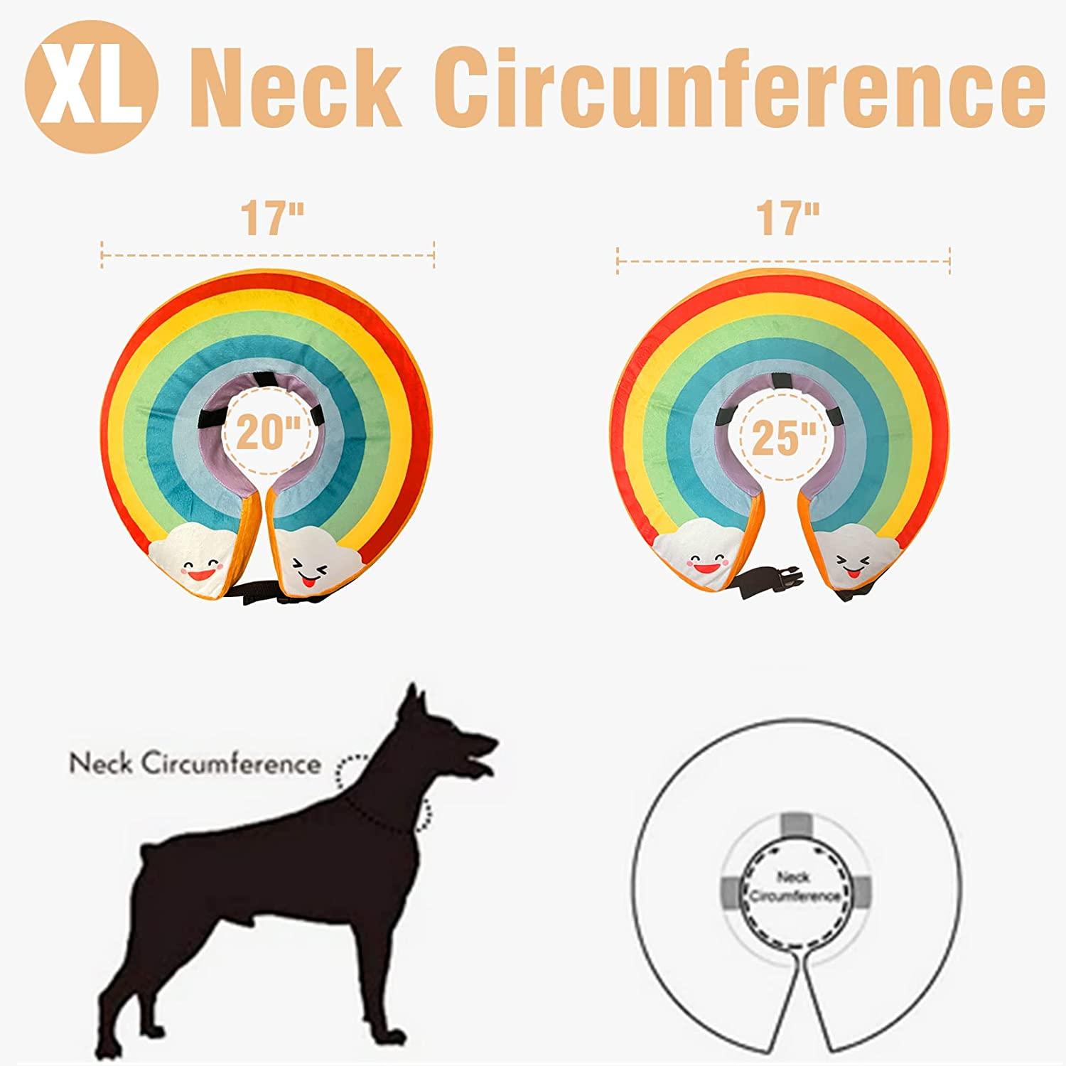 Inflatable Dog Cone Collar for Large Medium Small Dogs, Soft Cone