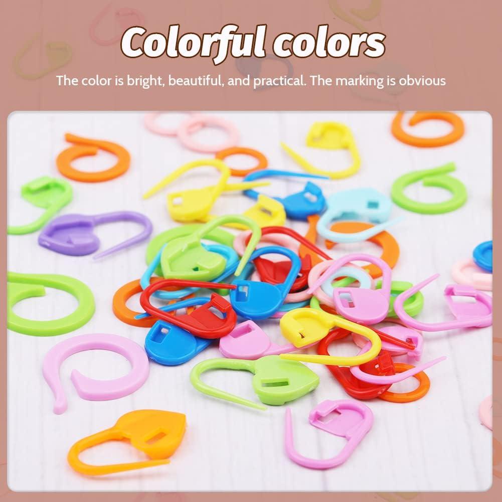 120pcs Small Large Knitting Markers Rings Smooth Crochet Stitch Marker Rings
