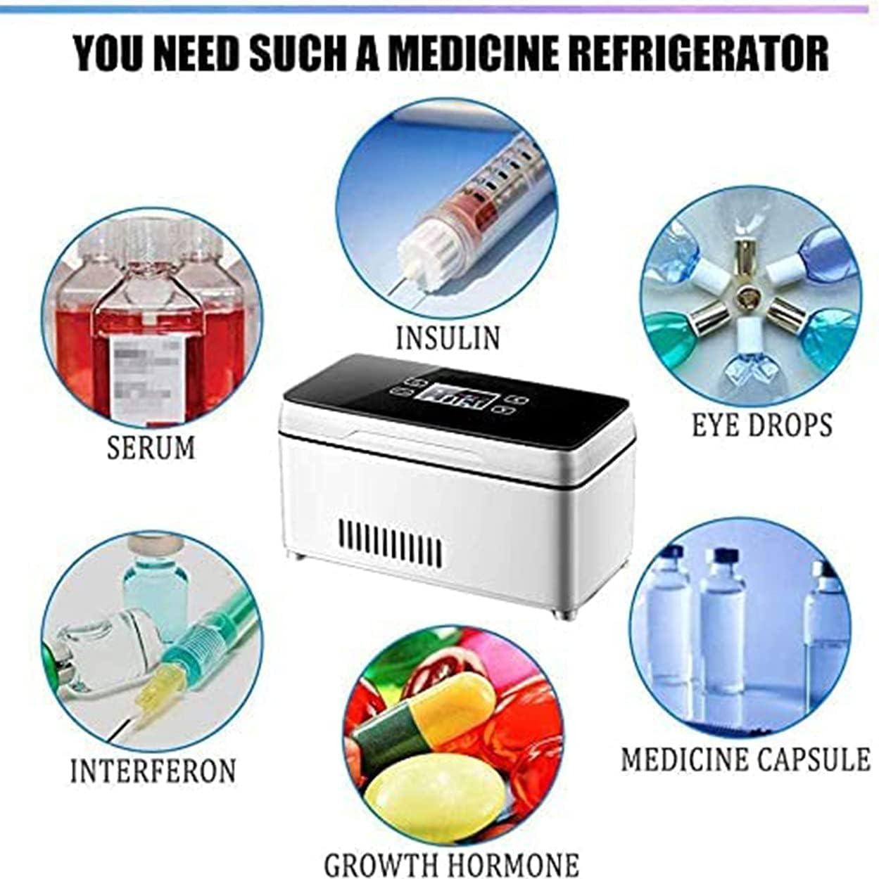 Portable USB Insulin Cooler Refrigerated Large Capacity Portable