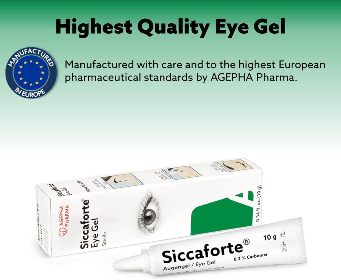Siccasan & Siccaforte Eye Gel for Dry Eyes Intensive Carbomer