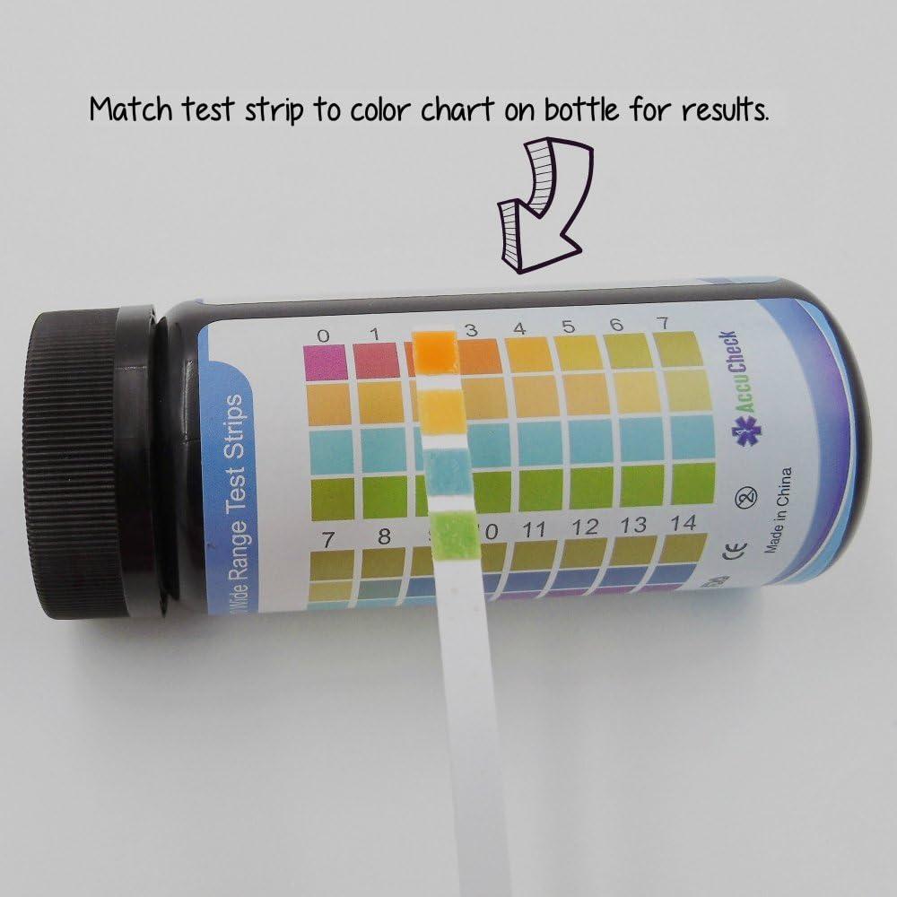 Accucheck pH Test Strips 014 110 Count Fast Results for Water