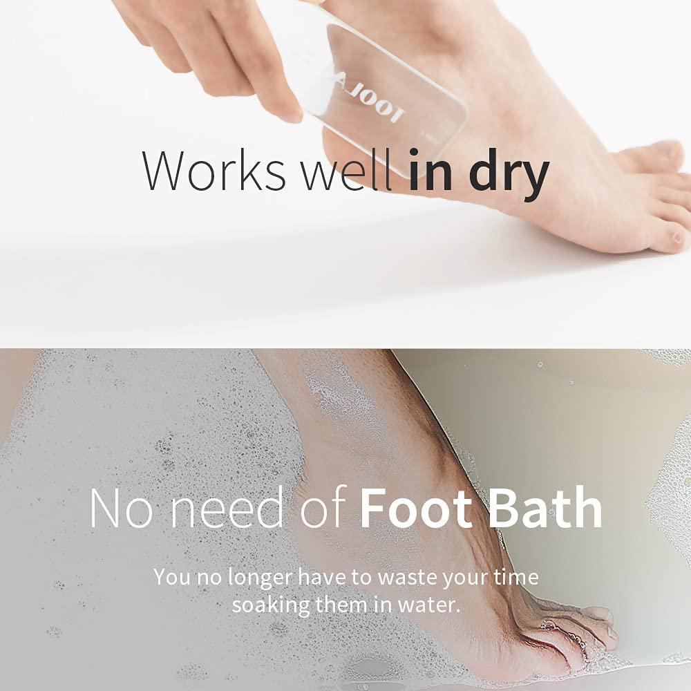 Hypoallergenic Glass Foot Rasp File and Callus Remover with Glass