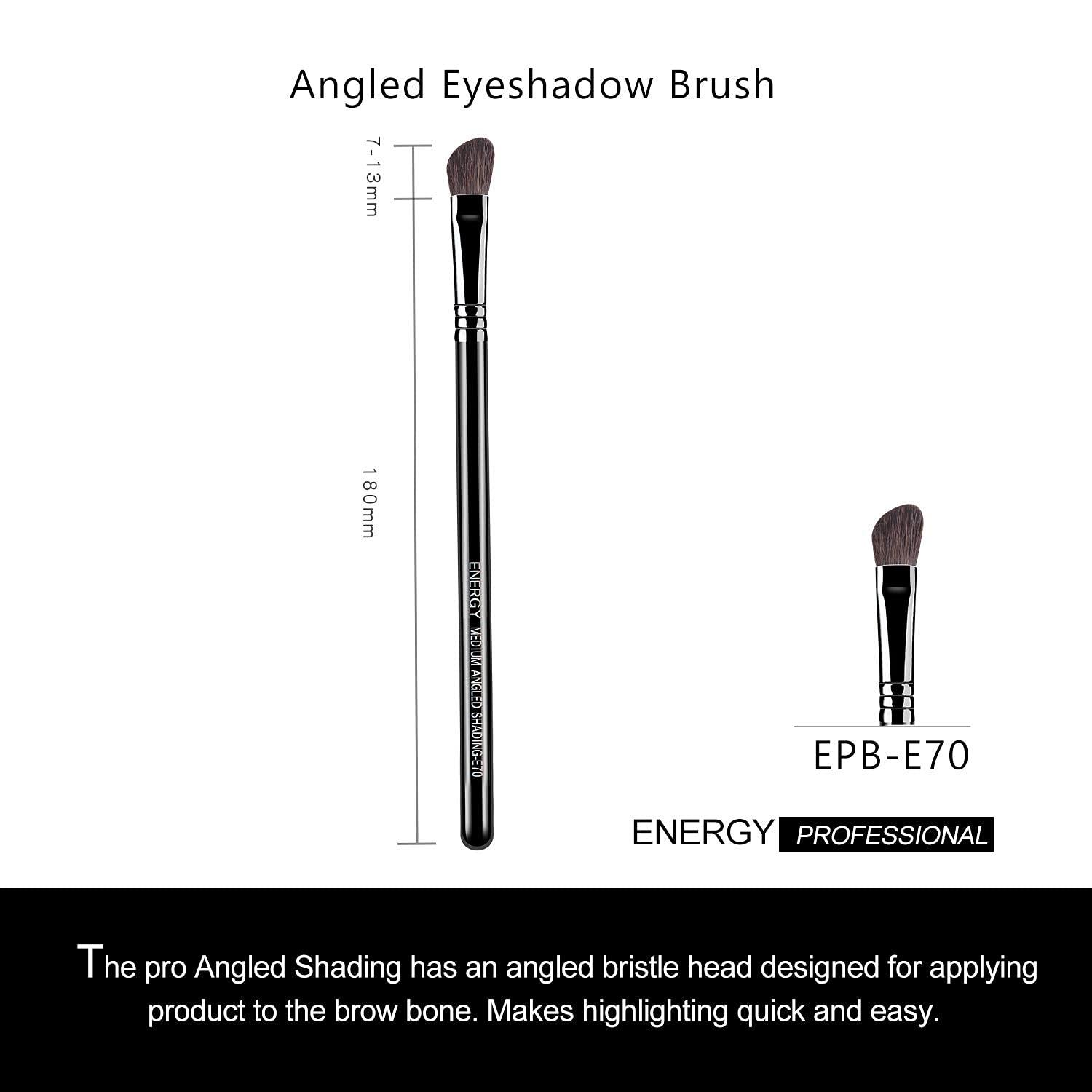 Angled Shading Eyeshadow Makeup Brush Eye Brow Bone Highlighter, Small Soft Natural Bristle