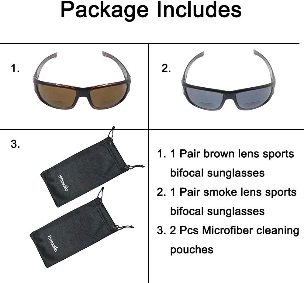 Polarized Bifocal Sunglasses Mens Womens UV Fishing Reading Black