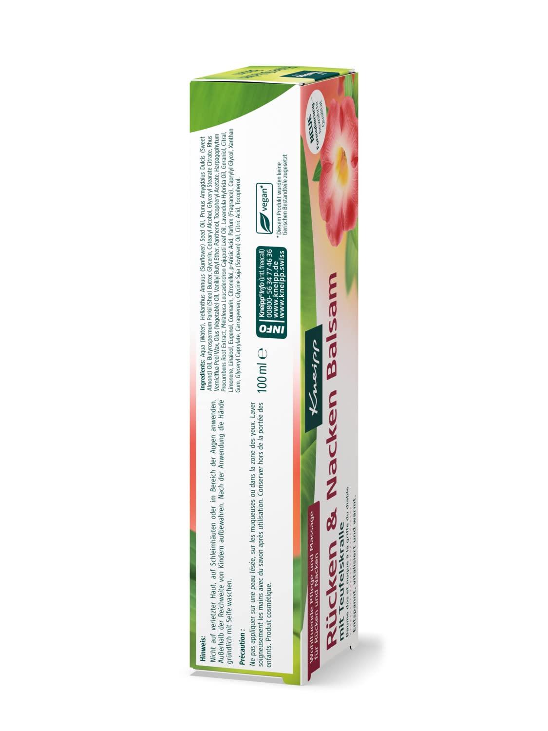Kneipp Health Bath Back Well Bath Oil With Valuable Extract Of Devil's Claw & Natural Essential Oils Of Lavender & Cajeput - For Back, Neck & Shoulder - 100 Ml - View #4