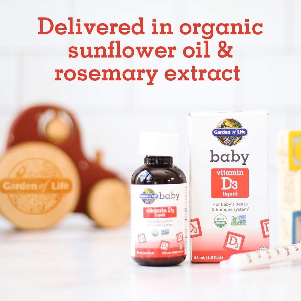 Garden of Life Baby Vitamin D3 Liquid 1.9 fl oz ( 56 ml)
