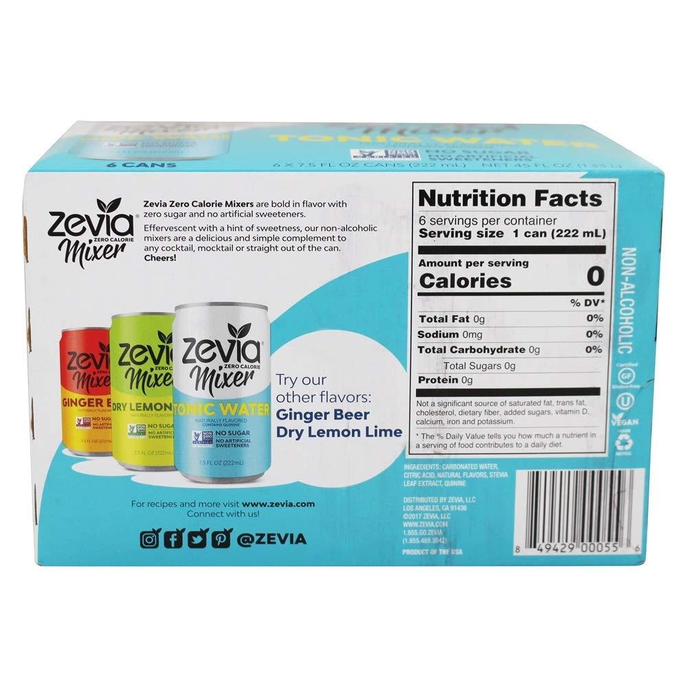 ZEVIA MIXER TONIC 0CAL 6PK 45OZ