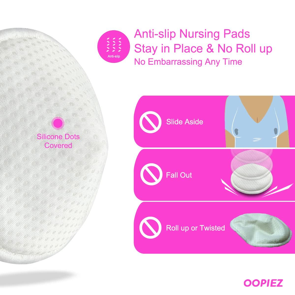 OOPIEZ Non Slip Bamboo Nursing Pads - 10 Organic Washable Breast Pads + Laundry Bag and Travel Storage Bag | Buy Now with Express International Delivery | GoSupps.com OOPIEZ Non Slip Bamboo Nursing Pads - 10 Organic Washable Breast Pads + Laundry Bag and Travel Storage Bag | Buy Now with Express International Delivery | GoSupps.com