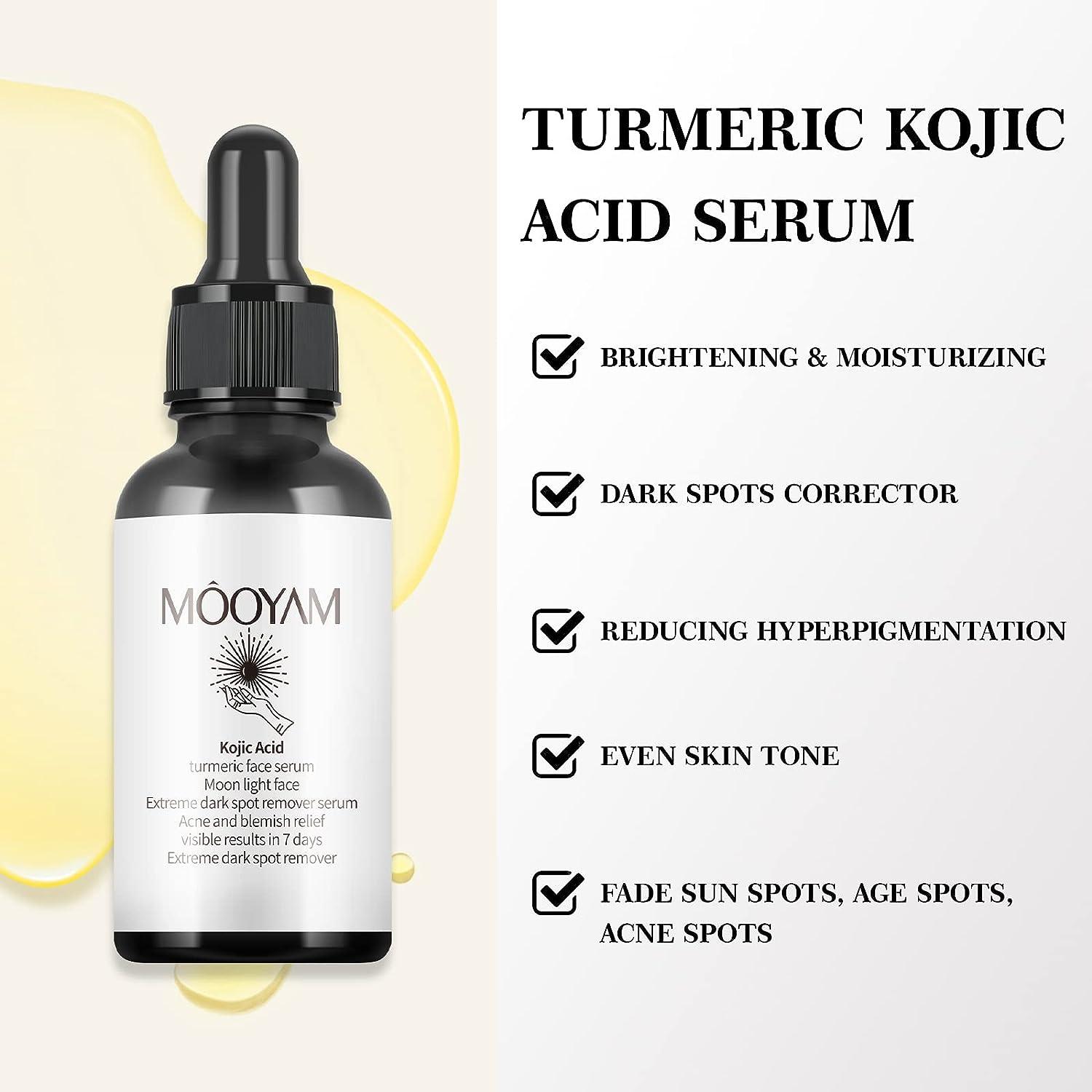 Kojic Acid Serum Turmeric Dark Spot Corrector Serum Dark Spot Remover