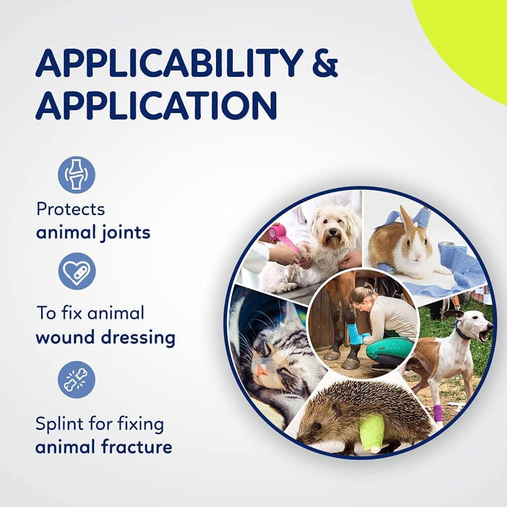 6 Self Adhesive Bandage Wrap 4 Inch X 5 Yards Tape For Tan