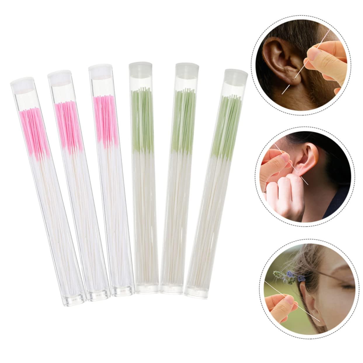 FRCOLOR 1440 Pcs Ear piercing cleaning line piercing aftercare piercing  site cleaner floss ear hole cleaner Ear Piercing Care Tool cleaning stick