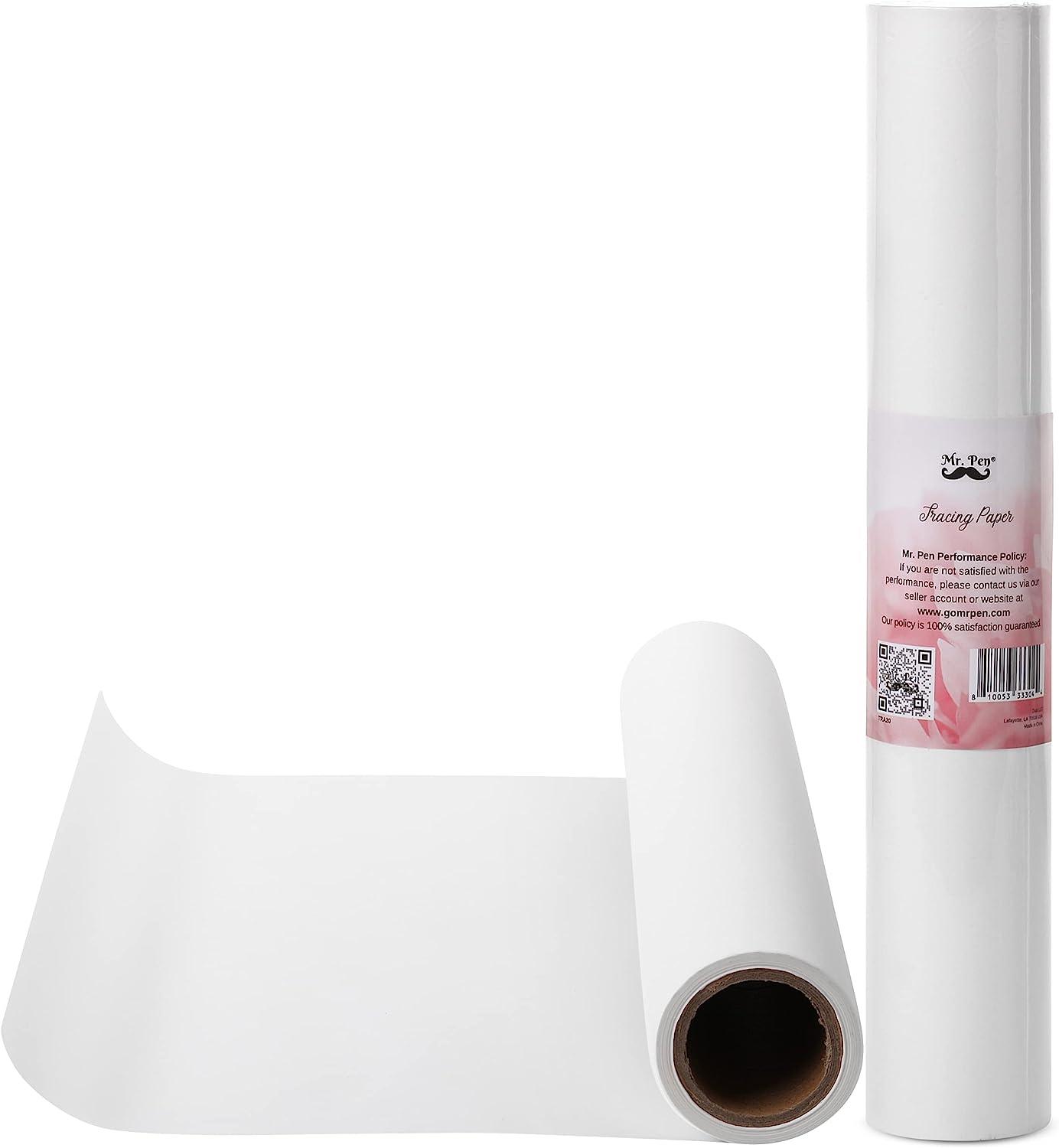 Mr. Pen- Tracing Paper Roll, 12”, 20 Yards, White Tracing Paper, Tracing  Paper, Trace Paper, Trace Paper Roll - Mr. Pen Store
