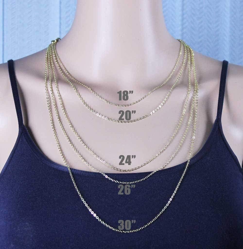 Gold 18 Finished Necklace Chains for Jewelry Making, Gold Plated Chains  Jewelry Findings, Wholesale Chains, Bulk Chains, USA Supplier 